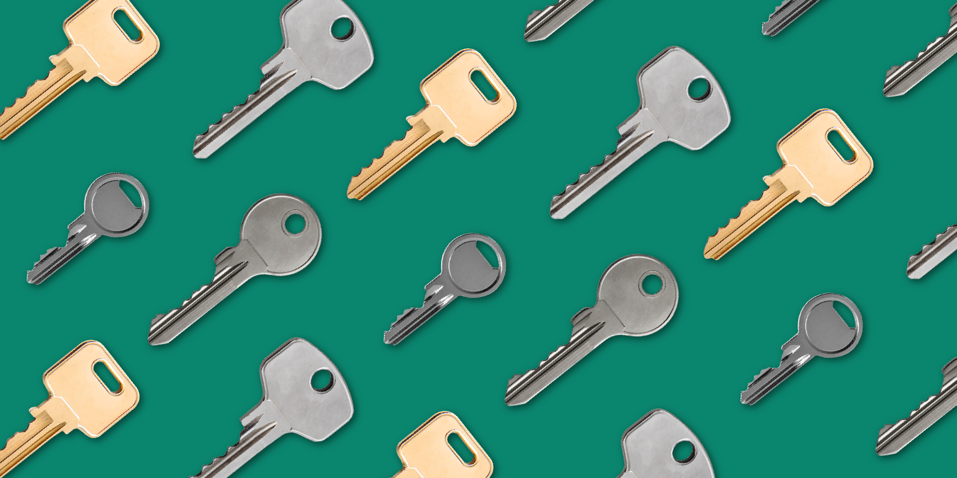 House keys on a green background - What to Know About Down Payments - Properly